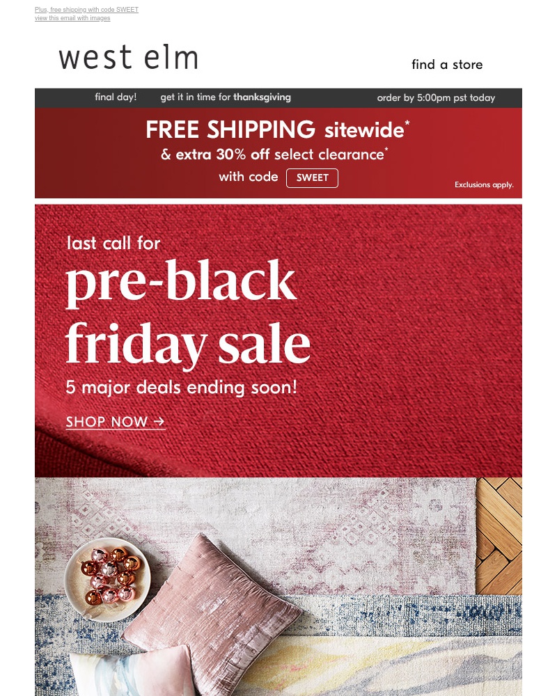 Screenshot of email with subject /media/emails/ends-tonight-pre-black-friday-sale-cropped-4e6c2912.jpg