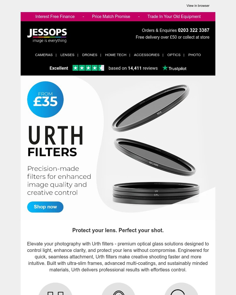 Screenshot of email sent to a Jessops Newsletter subscriber
