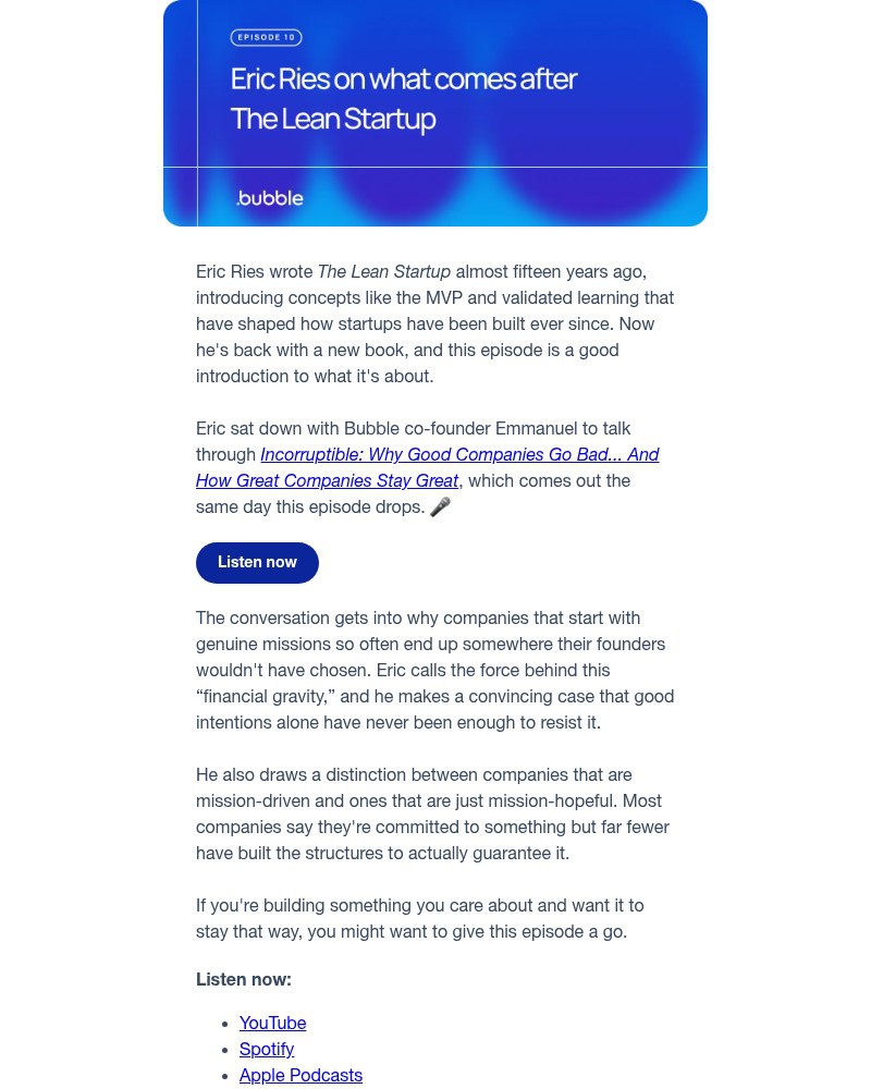 Screenshot of email with subject /media/emails/episode-10-eric-ries-on-what-comes-after-the-lean-startup-404527-cropped-118d9d39.jpg