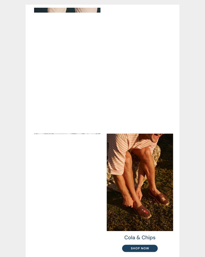 Screenshot of email sent to a Soludos Newsletter subscriber