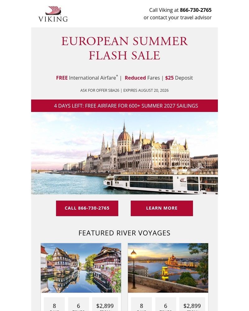 Screenshot of email with subject /media/emails/european-summer-flash-sale-ends-soon-11541d-cropped-8ecb2801.jpg