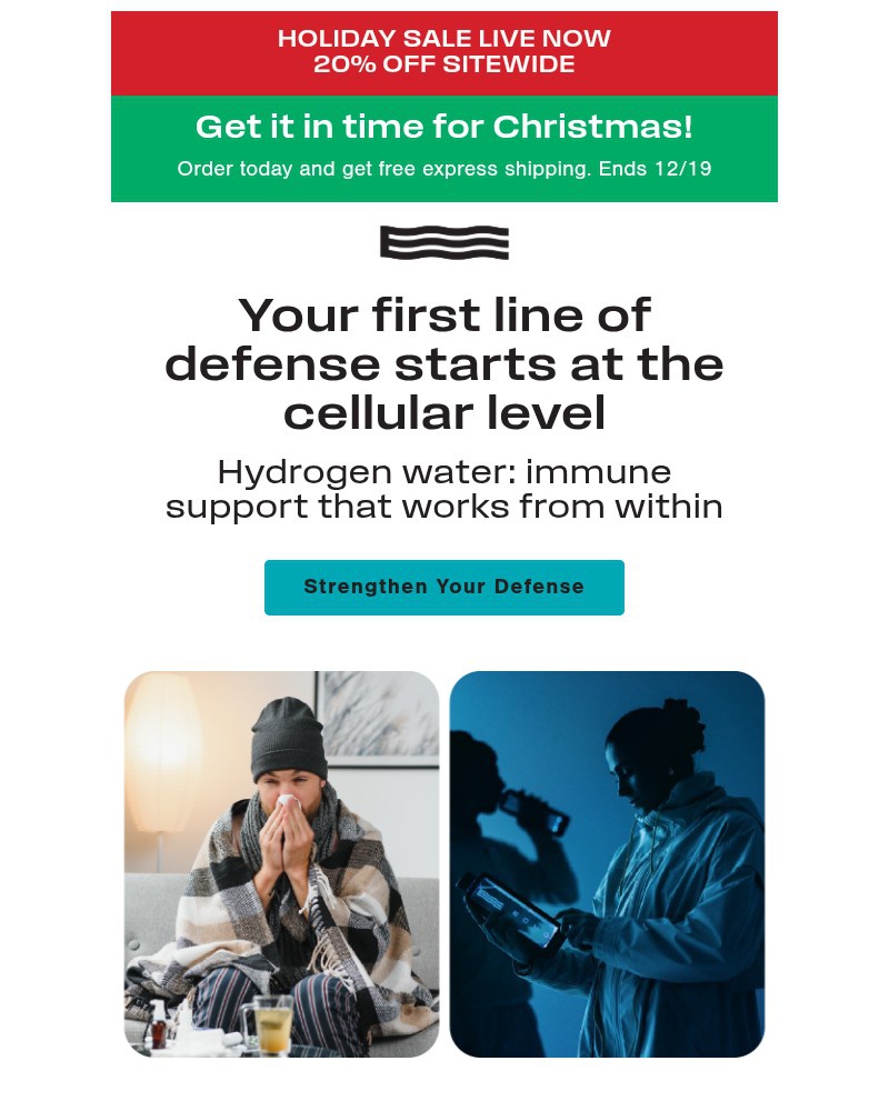 Screenshot of email sent to a Echo Water Newsletter subscriber