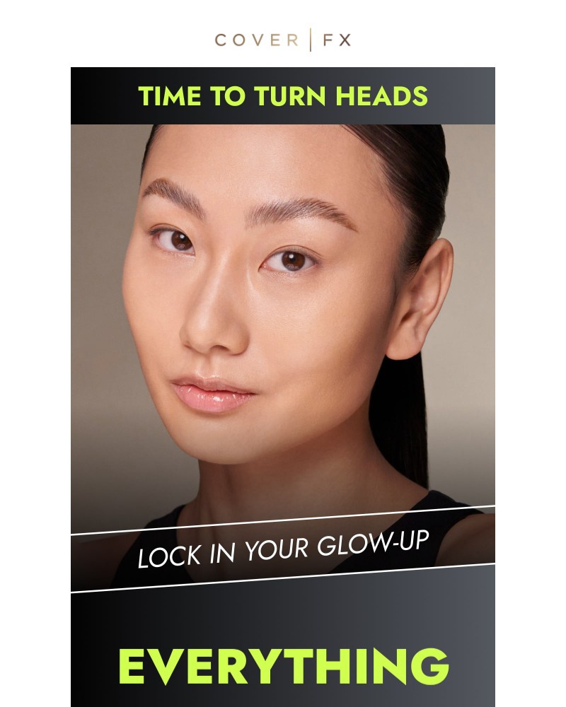 Screenshot of email sent to a Cover FX Newsletter subscriber