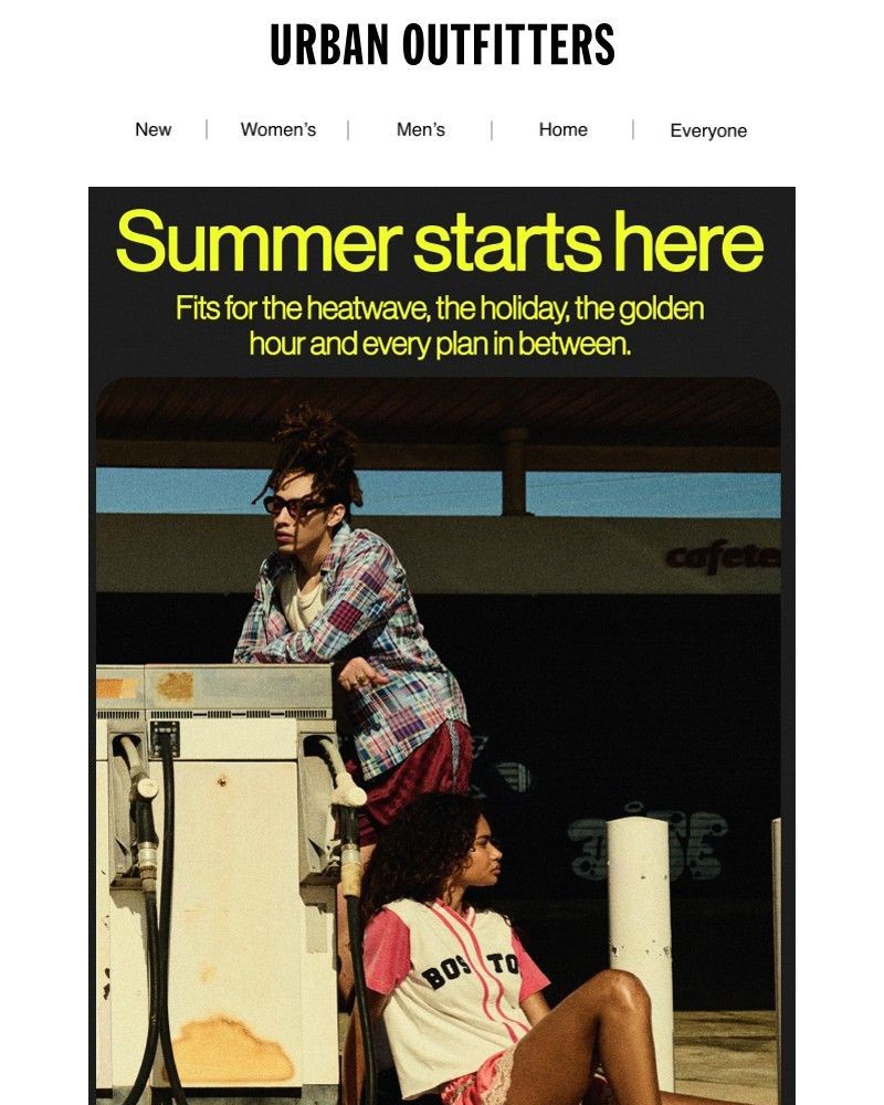 Screenshot of email sent to a Urban Outfitters Newsletter subscriber