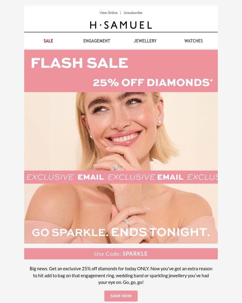 Screenshot of email with subject /media/emails/exclusive-25-off-sparkling-diamonds-e84950-cropped-751f602f.jpg