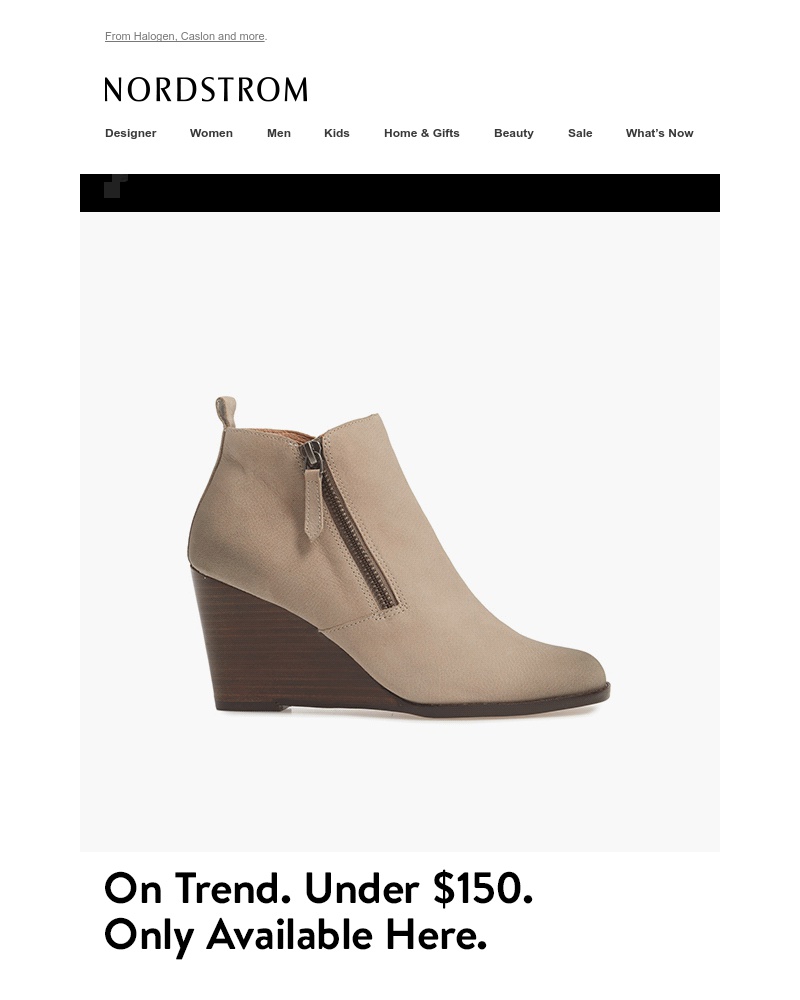 Screenshot of email with subject /media/emails/exclusive-booties-mules-and-more-under-150-cropped-6410c030.jpg