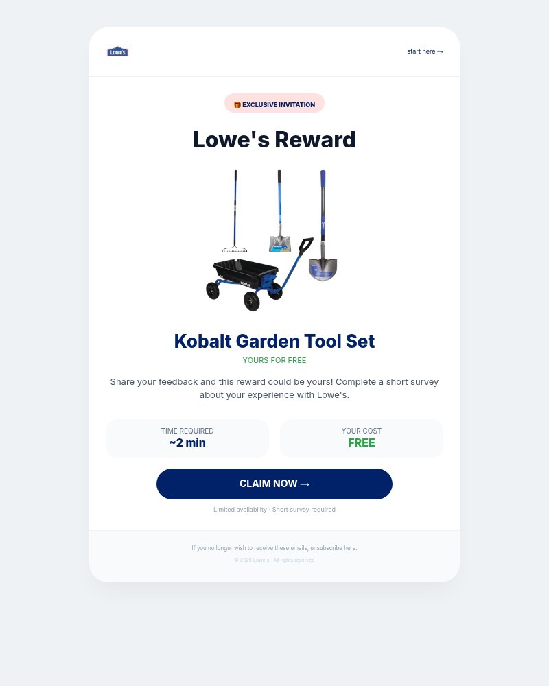 Screenshot of email with subject /media/emails/exclusive-invitation-claim-your-kobalt-garden-tool-set-c01660-cropped-e9d89c11.jpg