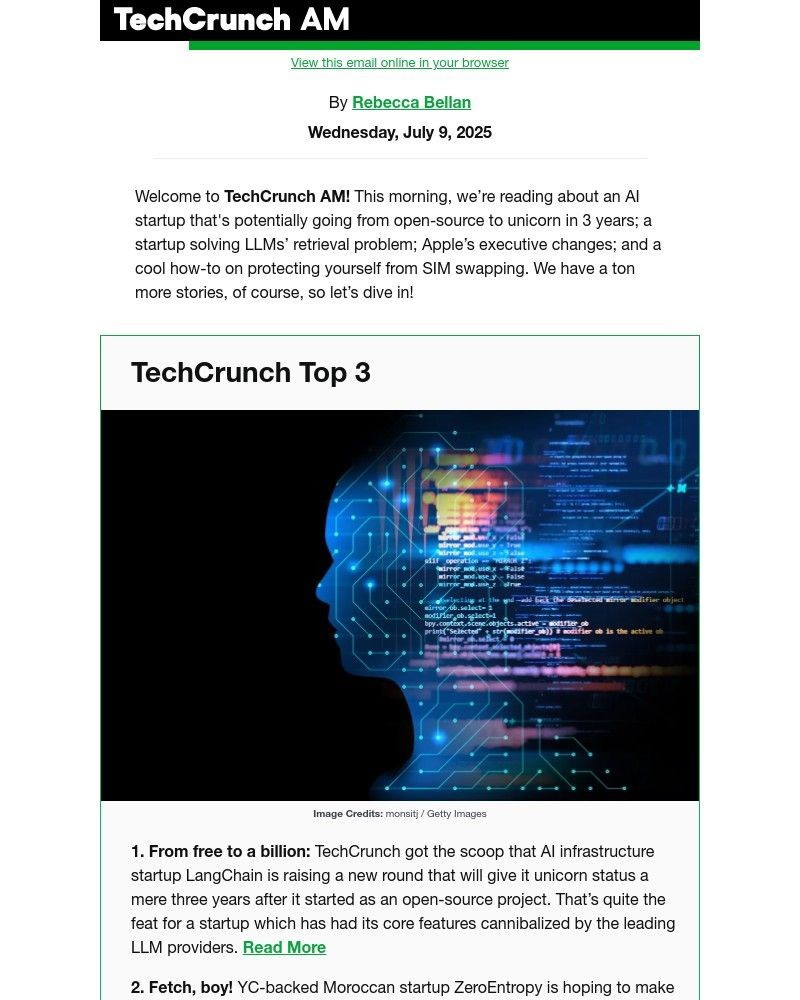 Screenshot of email with subject /media/emails/exclusive-langchain-is-set-to-become-a-unicorn-469e43-cropped-9aebcb35.jpg