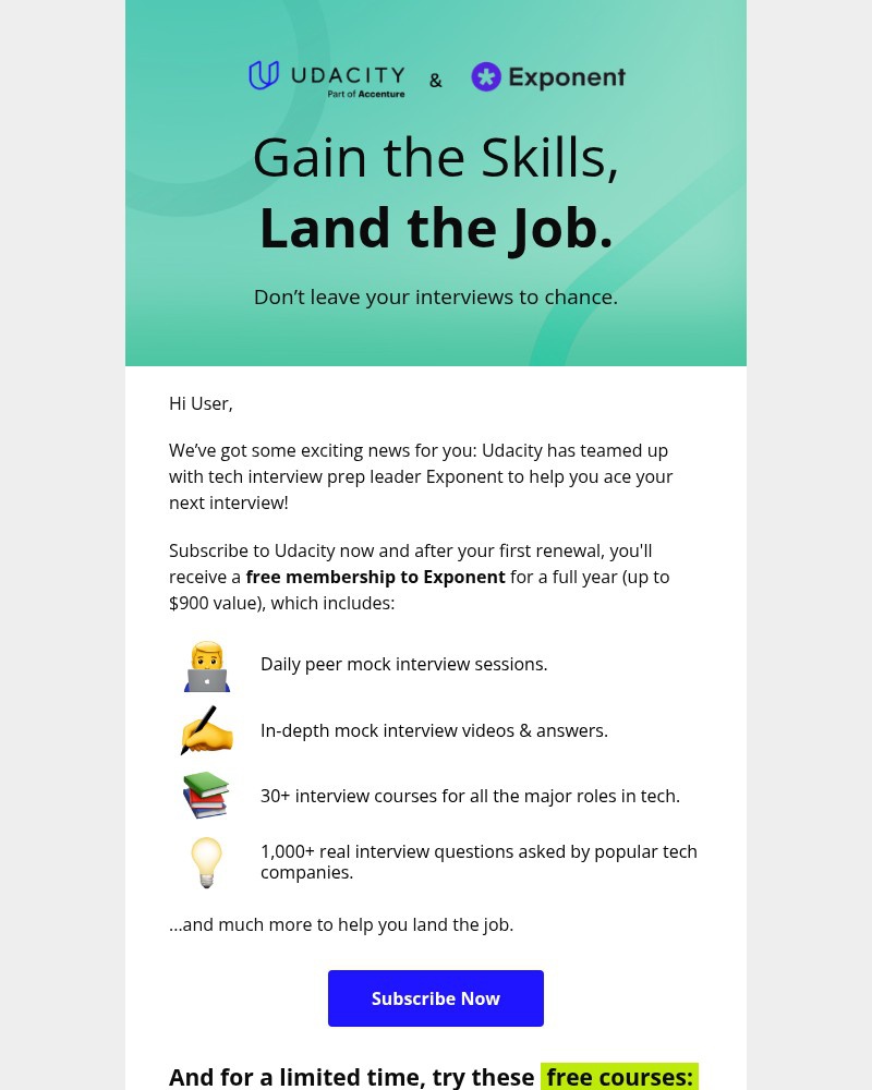 Screenshot of email with subject /media/emails/exclusive-offer-interview-prep-with-exponent-cb1e73-cropped-f3575032.jpg