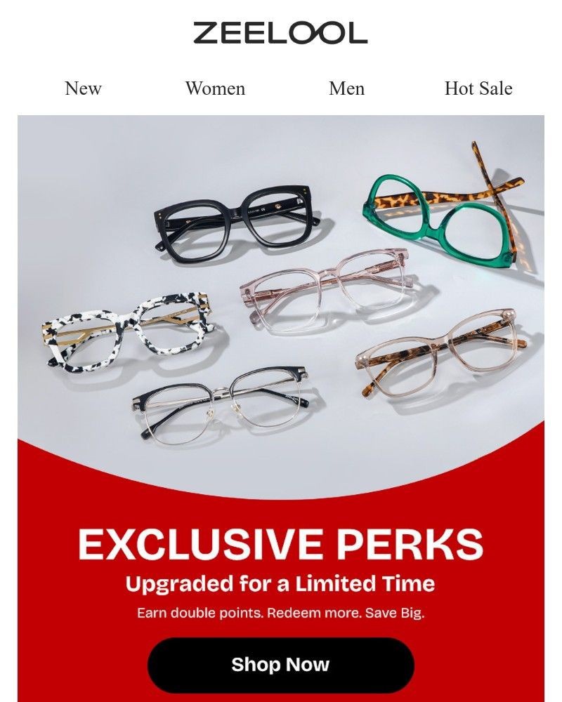 Screenshot of email sent to a Zeelool Newsletter subscriber