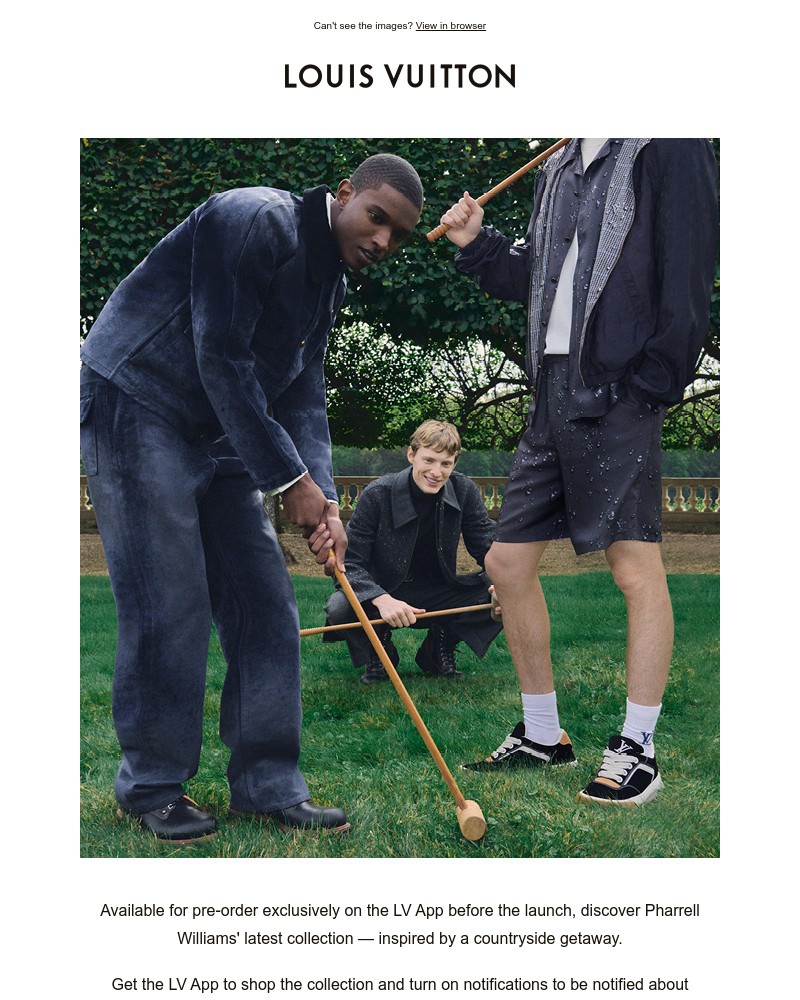 Screenshot of email with subject /media/emails/exclusive-pre-order-mens-spring-summer-2026-pre-collection-78a52e-cropped-33b1a554.jpg