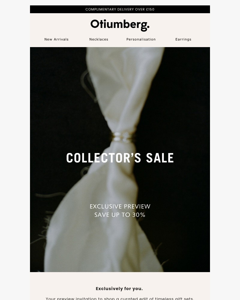 Screenshot of email sent to a Otiumberg Cart abandoner