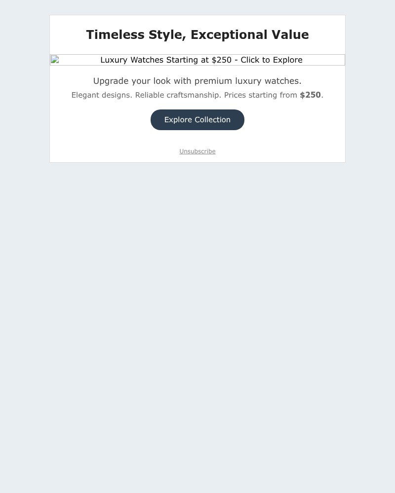 Screenshot of email with subject /media/emails/exclusive-timepieces-from-250-shop-today-78c07f-cropped-7f8dfbca.jpg