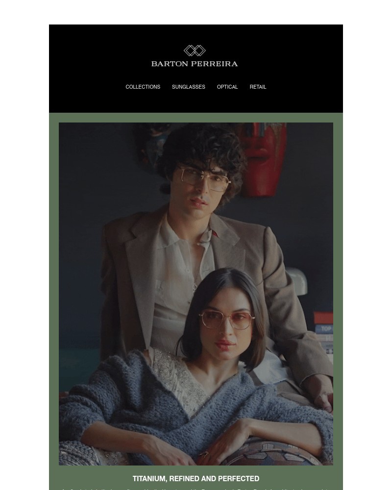 Screenshot of email sent to a Barton Perreira Newsletter subscriber