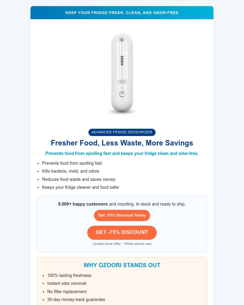 Screenshot of email sent to a Houzz Cart abandoner