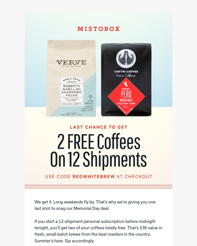 Screenshot of email with subject /media/emails/extended-2-free-coffees-ends-at-midnight-5498b0-cropped-fdd3a21a.jpg