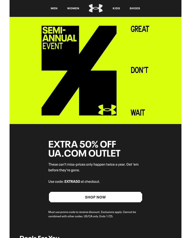 Screenshot of email with subject /media/emails/extended-extra-50-off-outlet-4e4c9e-cropped-8e35baae.jpg