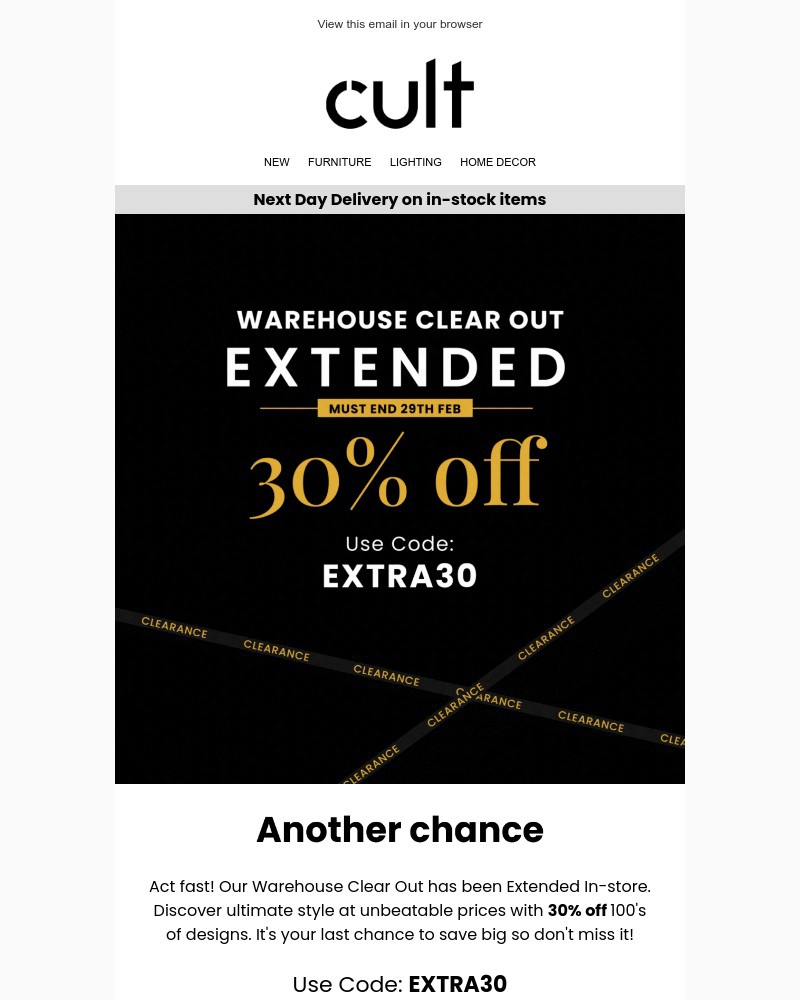 Screenshot of email with subject /media/emails/extended-in-store-warehouse-clear-out-extra-30-off-77ffa4-cropped-85144671.jpg