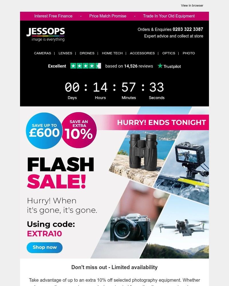 Screenshot of email with subject /media/emails/extra-10-off-ends-midnight-when-its-gone-its-gone-0d01a1-cropped-45ffd6da.jpg