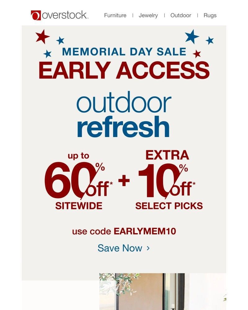 Screenshot of email with subject /media/emails/extra-10-off-outdoor-during-memorial-day-early-access-e75bcc-cropped-717b34de.jpg