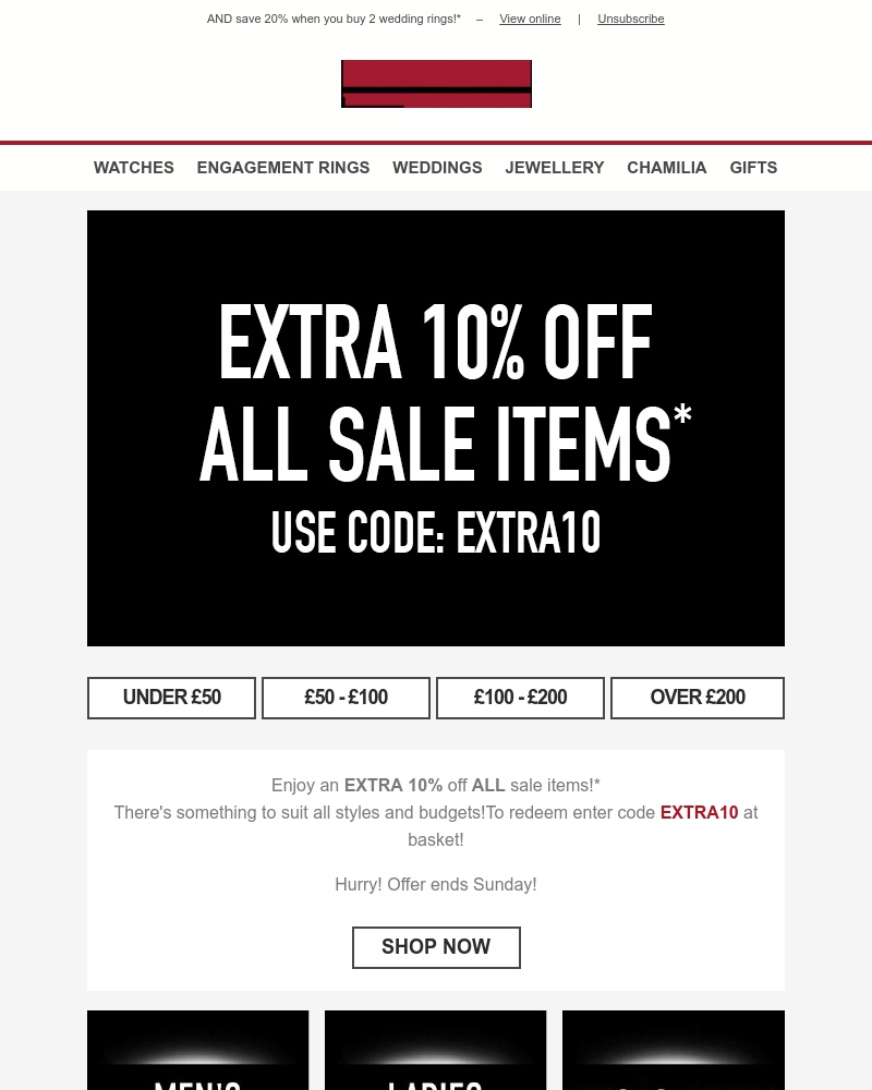 Screenshot of email with subject /media/emails/extra-10-off-sale-1-cropped-497ca7db.jpg