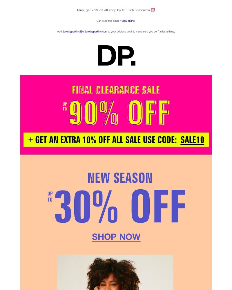 Screenshot of email with subject /media/emails/extra-10-off-sale-already-up-to-90-off-d3a6f9-cropped-8ca441ff.jpg