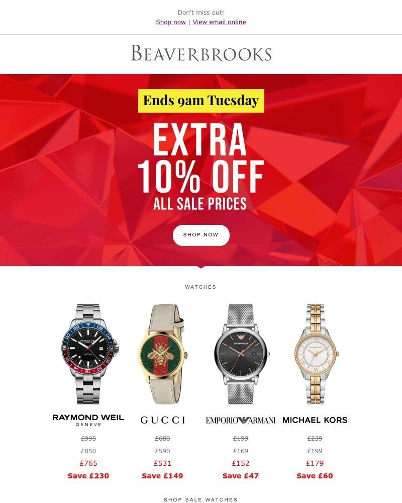Screenshot of email with subject /media/emails/extra-10-off-sale-ends-9am-tuesday-c5d59e-cropped-80f59a93.jpg