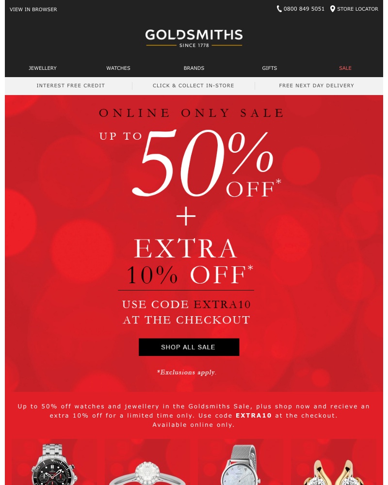 Screenshot of email with subject /media/emails/extra-10-off-sale-prices-goldsmiths-online-only-sale-1-cropped-f14d8932.jpg