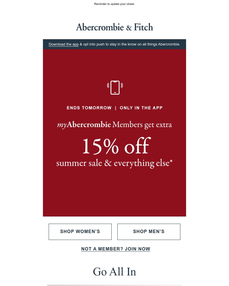 Screenshot of email with subject /media/emails/extra-15-off-ends-soon-6e9973-cropped-7152e05a.jpg