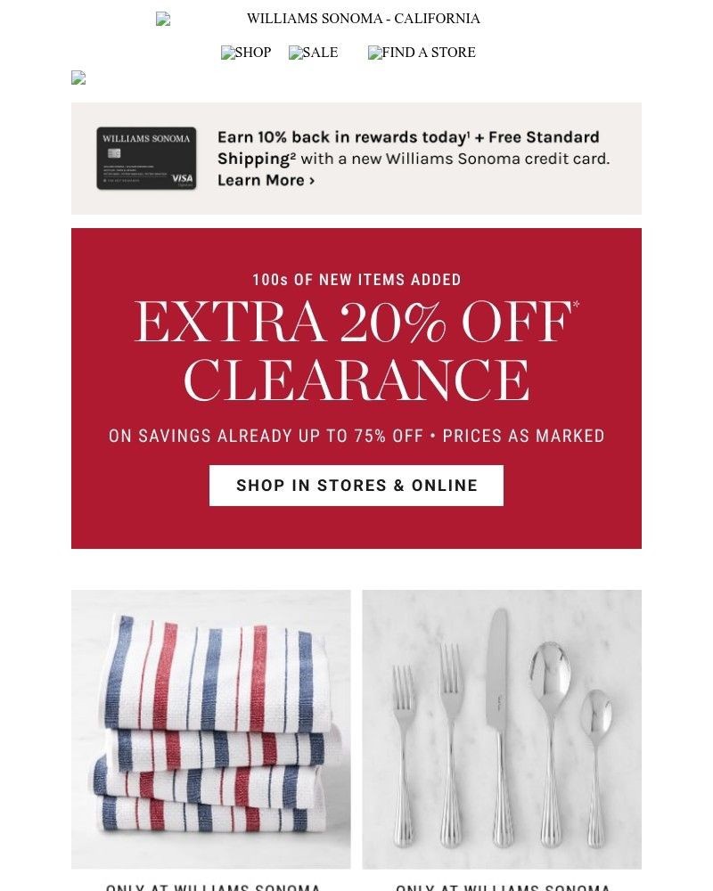 Screenshot of email with subject /media/emails/extra-20-off-clearance-100s-of-new-markdowns-40374a-cropped-dd983c72.jpg