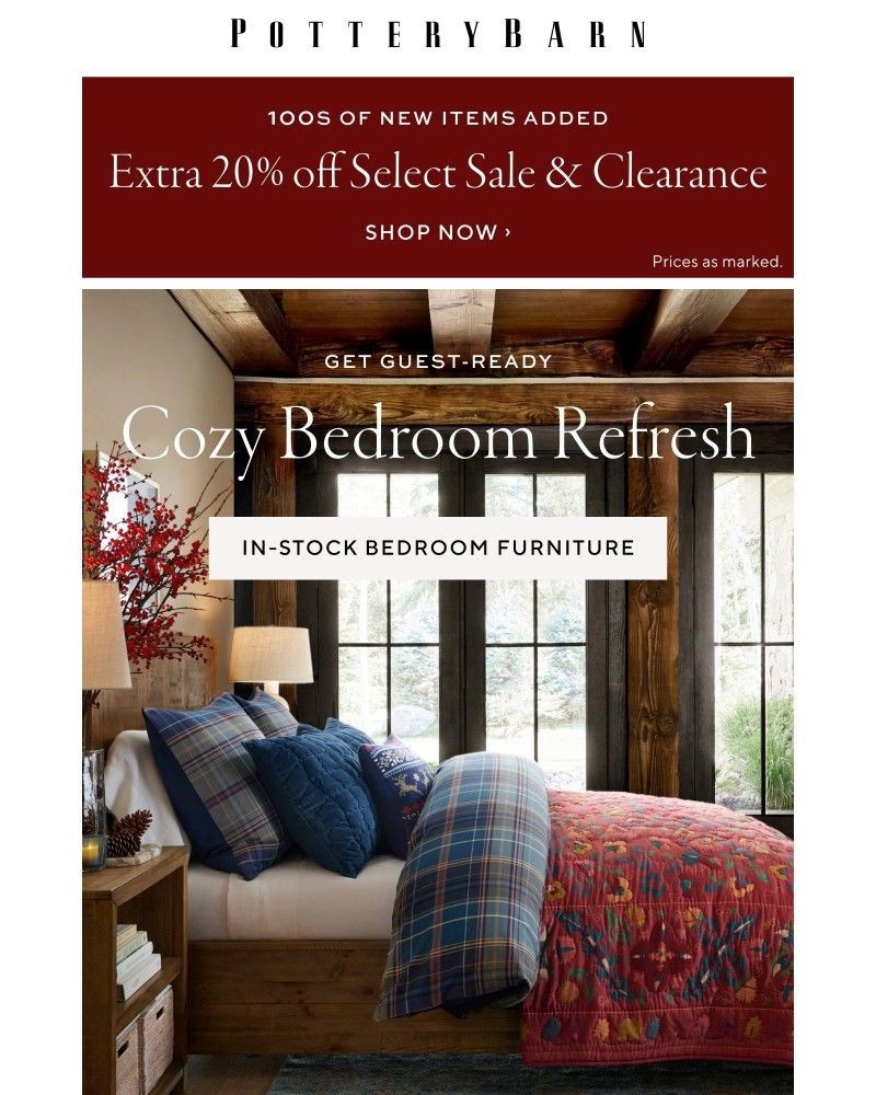 Screenshot of email with subject /media/emails/extra-20-off-clearance-deals-selling-fast-prep-your-guest-bedroom-98c47a-cropped-67896c51.jpg