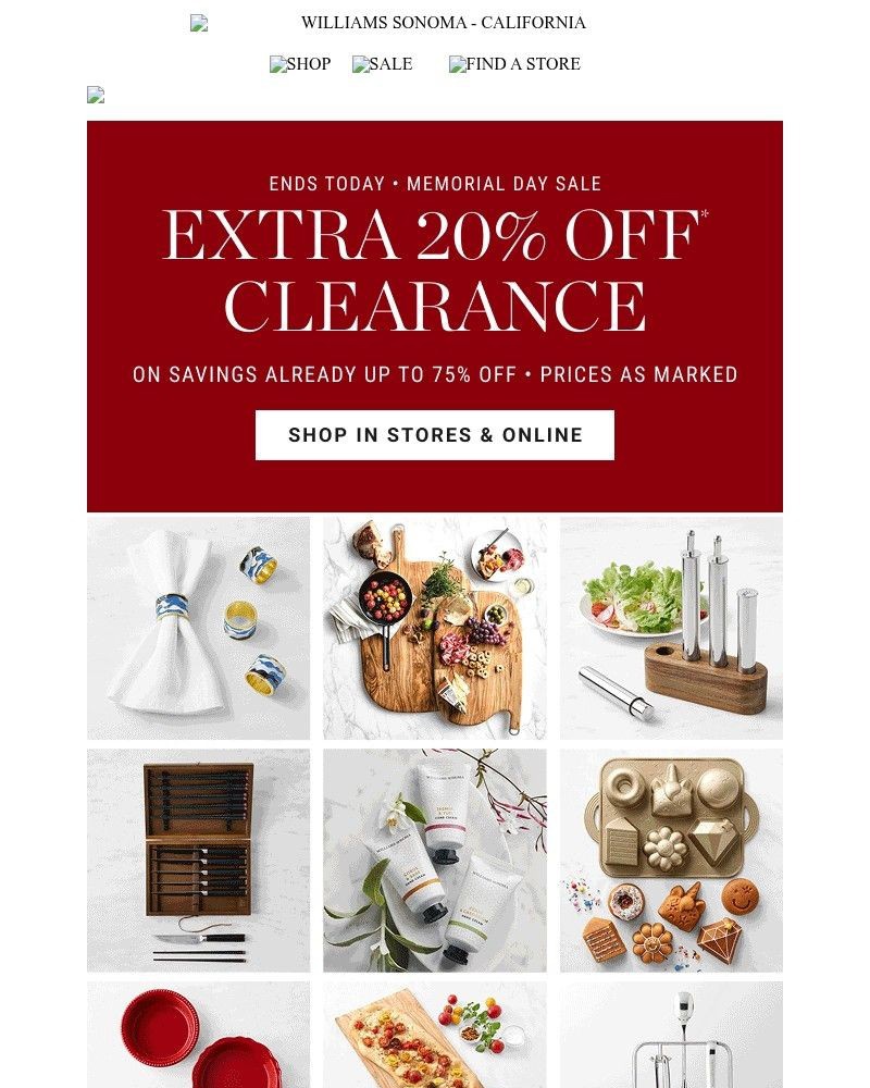 Screenshot of email with subject /media/emails/extra-20-off-clearance-ends-tonight-945bb7-cropped-cd52bcb5.jpg