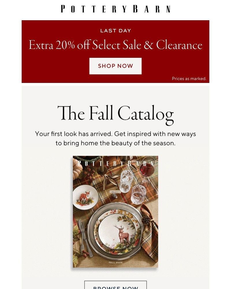 Screenshot of email with subject /media/emails/extra-20-off-clearance-ends-tonight-see-whats-inside-our-fall-catalog-ab9af4-crop_WXdW10P.jpg