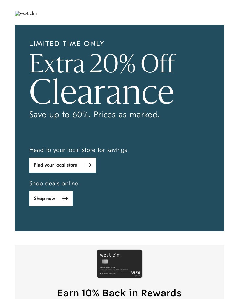 Screenshot of email with subject /media/emails/extra-20-off-clearance-happening-now-5f2b37-cropped-c9760cf0.jpg