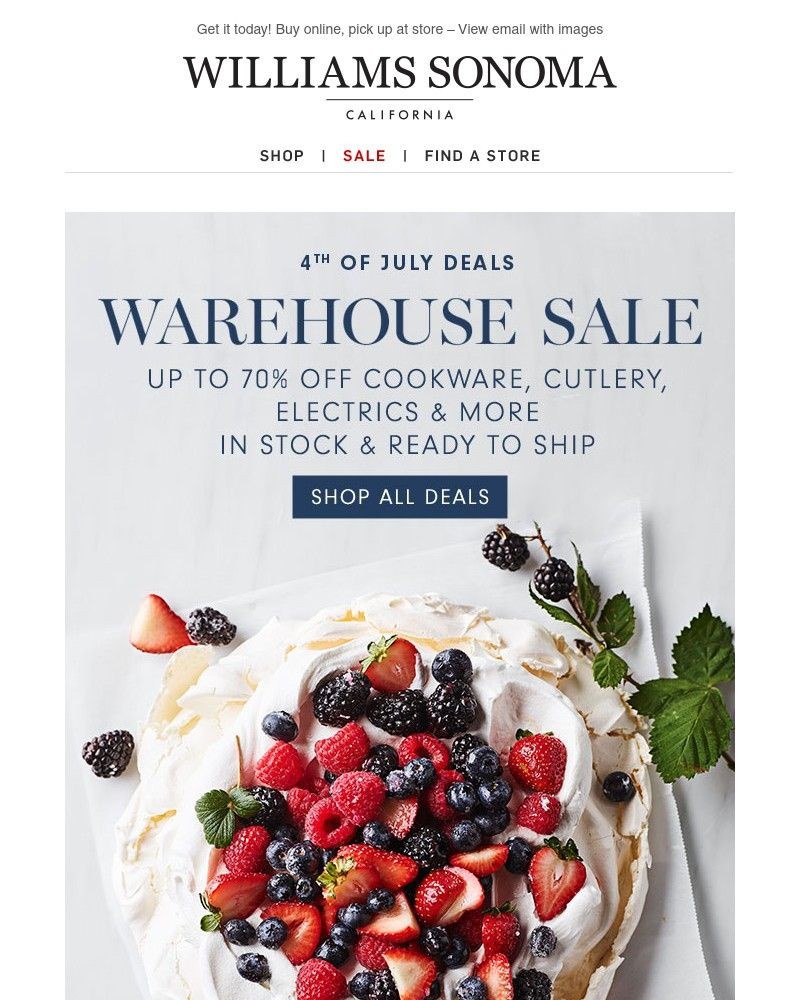 Screenshot of email with subject /media/emails/extra-20-off-clearance-up-to-70-off-warehouse-sale-2fb8a1-cropped-38202065.jpg