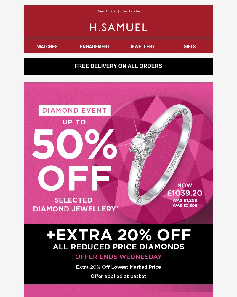 Screenshot of email with subject /media/emails/extra-20-off-reduced-diamonds-338b95-cropped-849b87d0.jpg