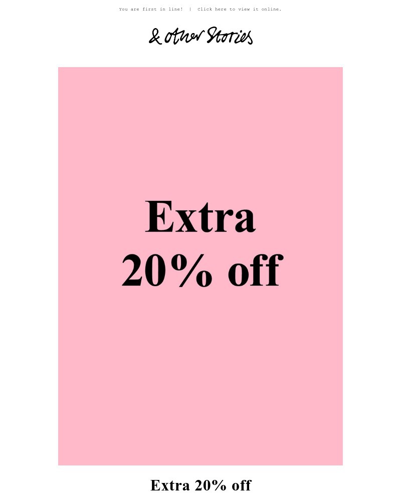 Screenshot of email with subject /media/emails/extra-20-off-sale-44b360-cropped-09473bfc.jpg