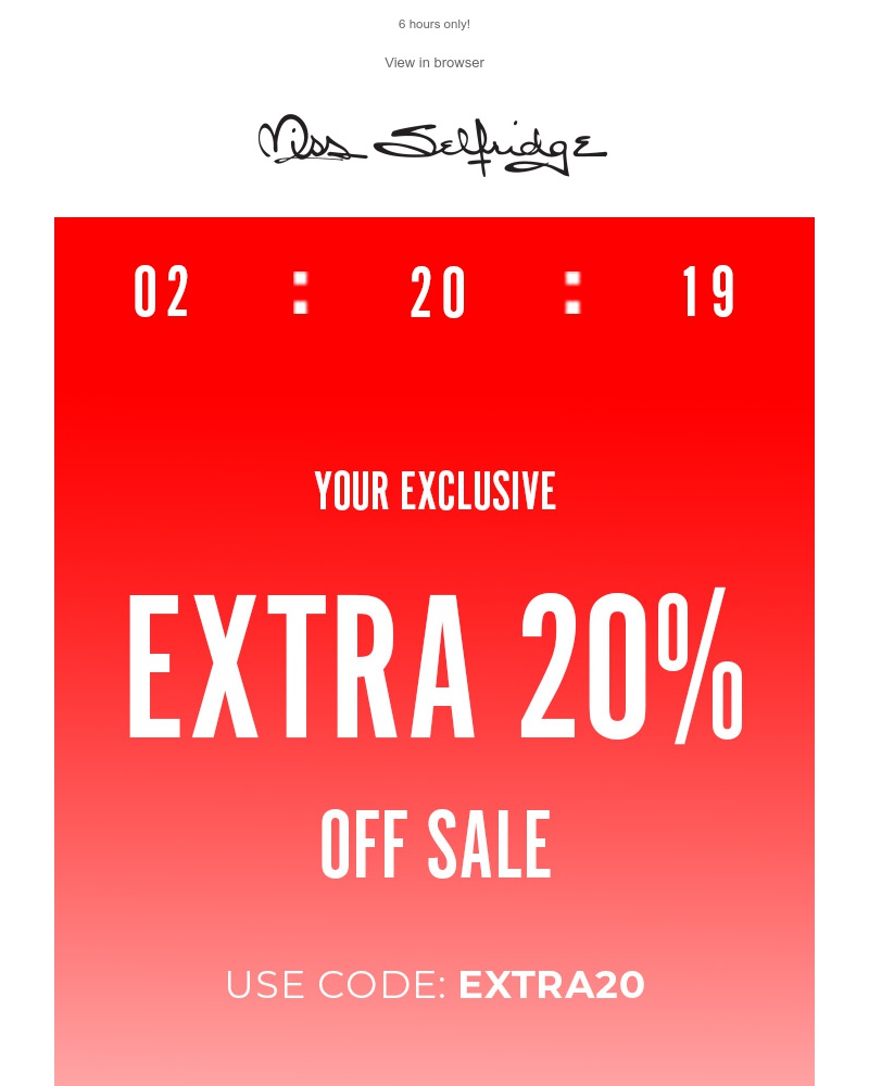 Screenshot of email with subject /media/emails/extra-20-off-sale-8ddb2d-cropped-daffa1c9.jpg