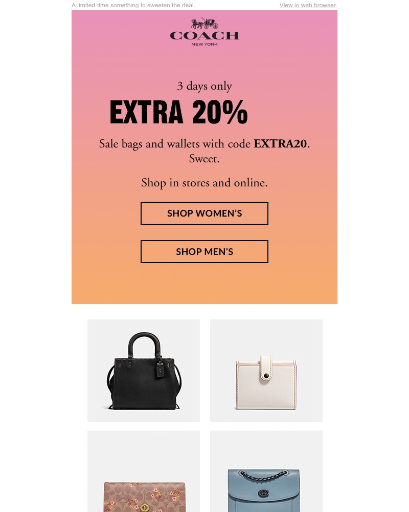 Screenshot of email with subject /media/emails/extra-20-off-sale-but-only-for-3-days-cropped-7c70f802.jpg