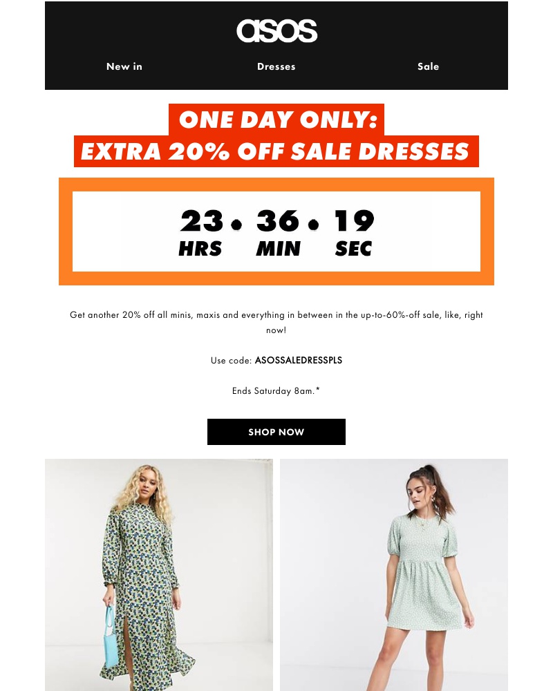 Screenshot of email with subject /media/emails/extra-20-off-sale-dresses-4aac6a-cropped-a5b45ff3.jpg