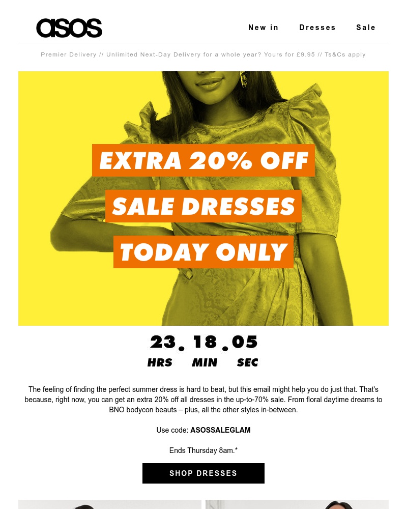 Screenshot of email with subject /media/emails/extra-20-off-sale-dresses-f90e68-cropped-3d880853.jpg
