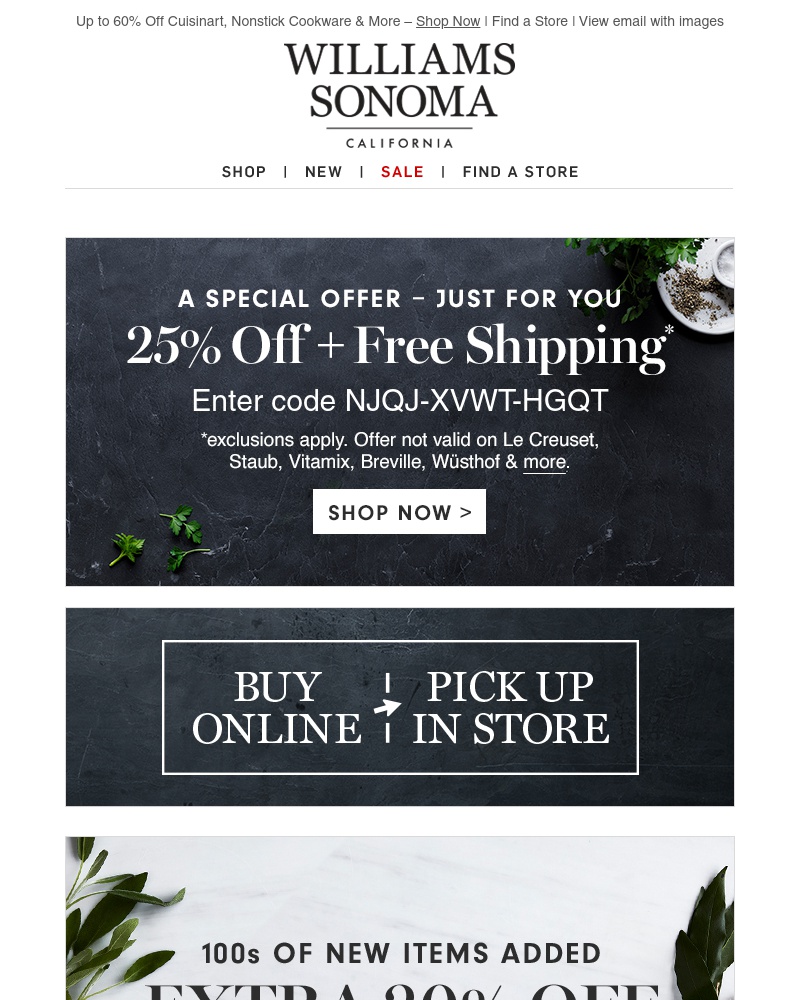 Screenshot of email with subject /media/emails/extra-20-off-sale-final-hours-for-5-big-events-1-cropped-da646b08.jpg