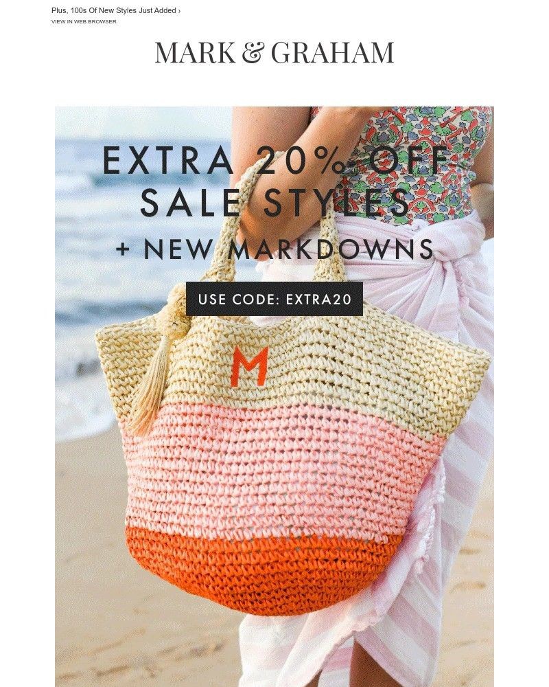 Screenshot of email with subject /media/emails/extra-20-off-sale-starts-now-ada21c-cropped-5dba63ba.jpg