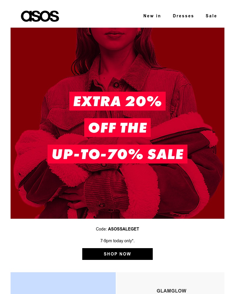 Screenshot of email with subject /media/emails/extra-20-off-sale-stuff-7-9pm-only-cropped-a3349e25.jpg