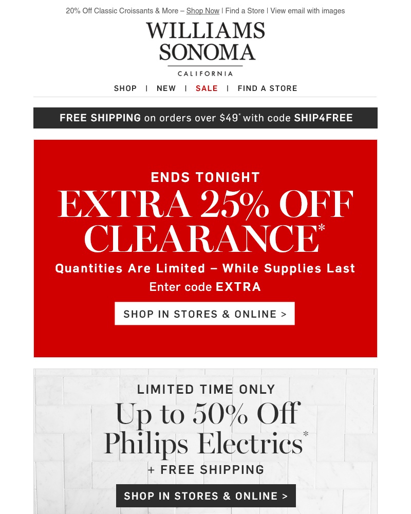 Screenshot of email with subject /media/emails/extra-25-off-clearance-philips-sale-1-cropped-263e4b2b.jpg