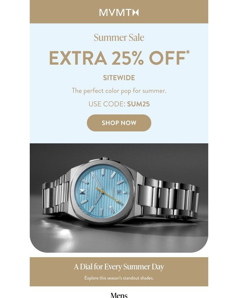 Screenshot of email with subject /media/emails/extra-25-off-color-dials-more-00c02c-cropped-606bb26a.jpg
