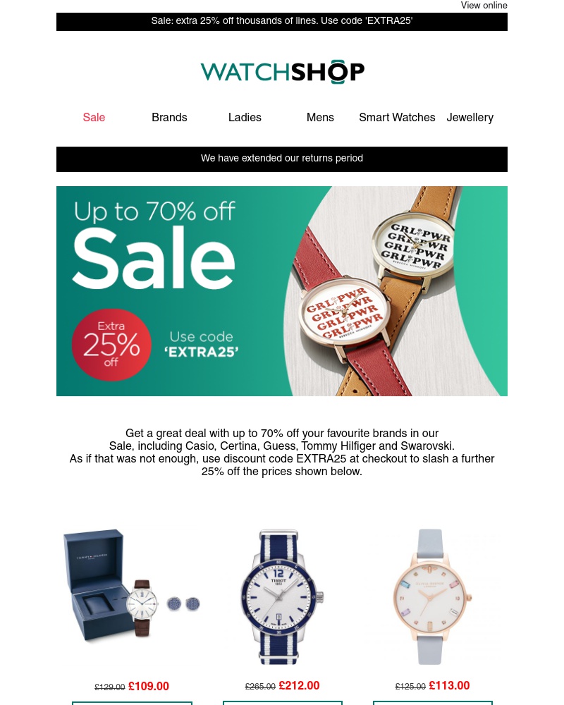 Screenshot of email with subject /media/emails/extra-25-off-our-sale-cropped-398d4392.jpg