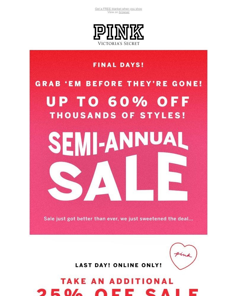 Screenshot of email with subject /media/emails/extra-25-off-sale-ends-today-6a35b6-cropped-6710908b.jpg