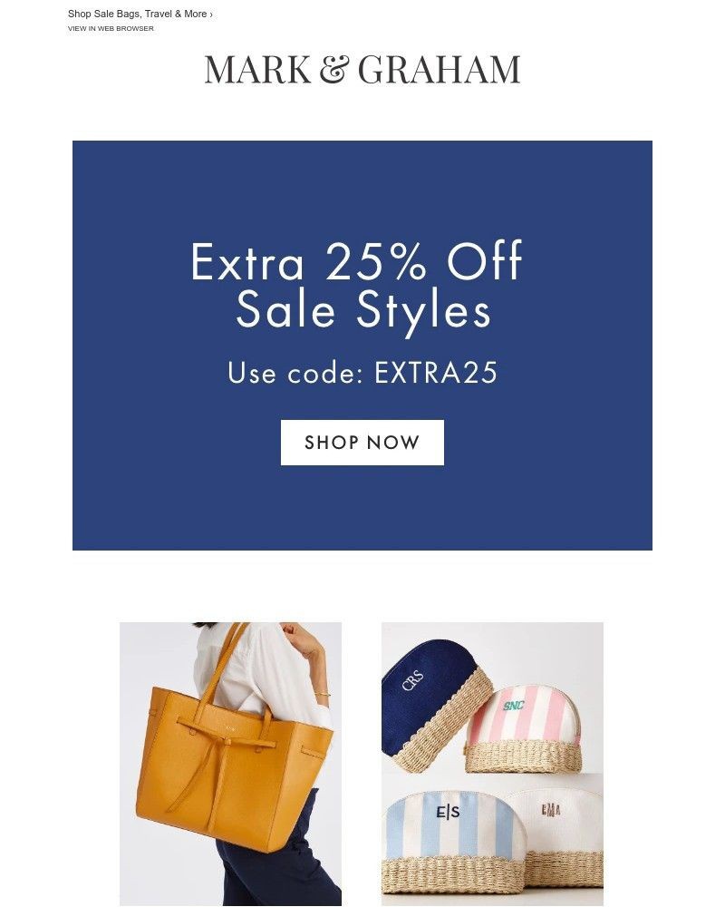 Screenshot of email with subject /media/emails/extra-25-off-sale-this-weekend-only-15dd5d-cropped-d8e2639a.jpg