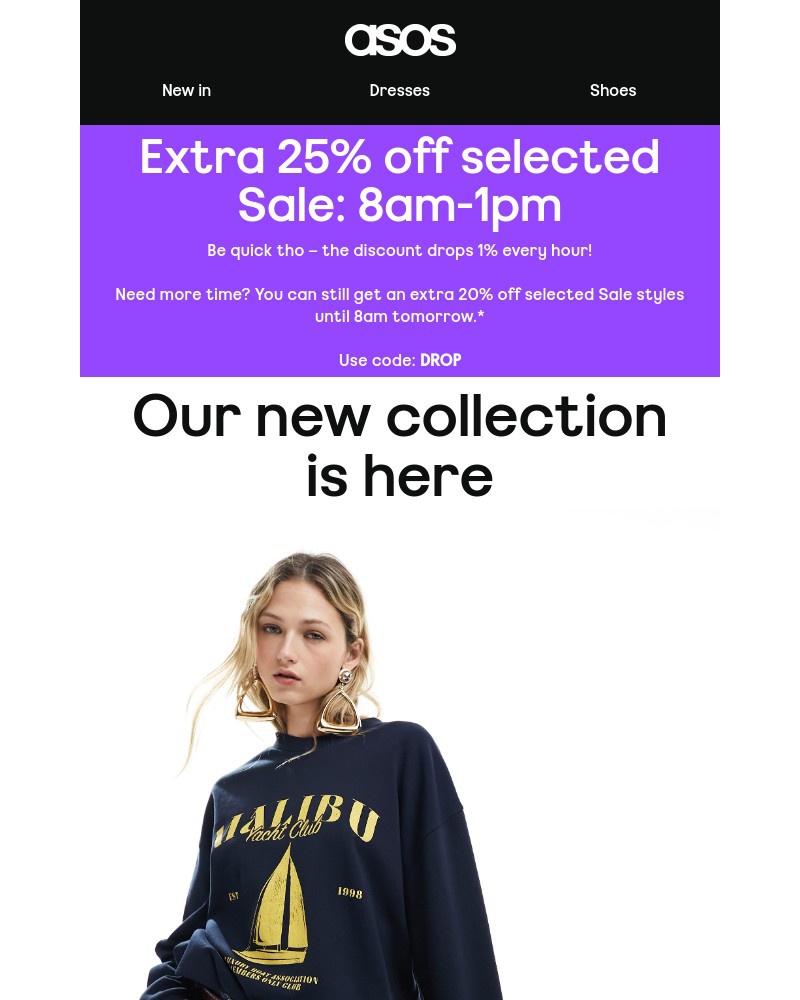 Screenshot of email with subject /media/emails/extra-25-off-selected-sale-styles-8am-1pm-597a29-cropped-00081385.jpg
